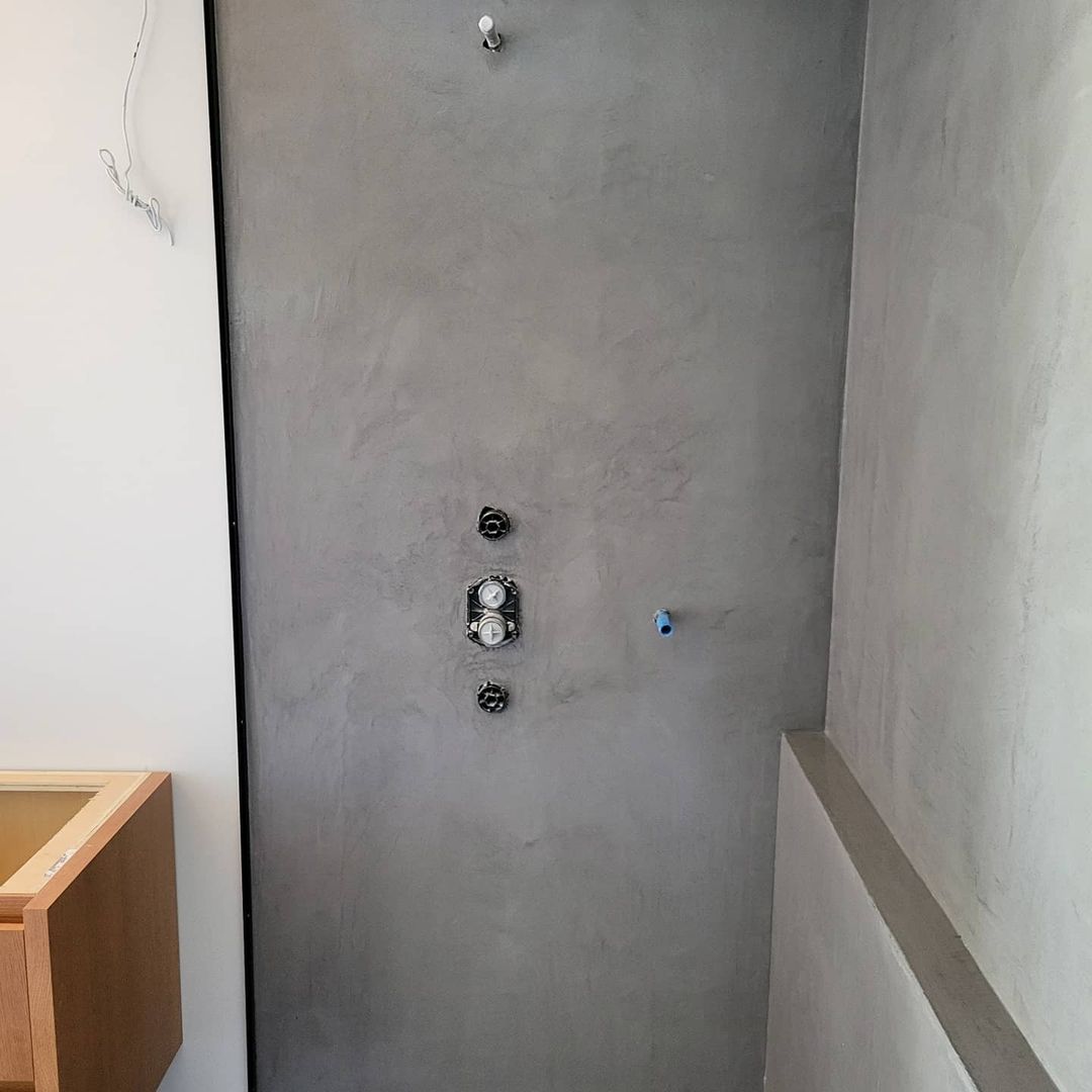 Microcement Wall and Shower - 5 Star Finishes Ltd