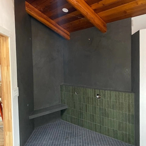 Microcement Wall and Shower - 5 Star Finishes Ltd