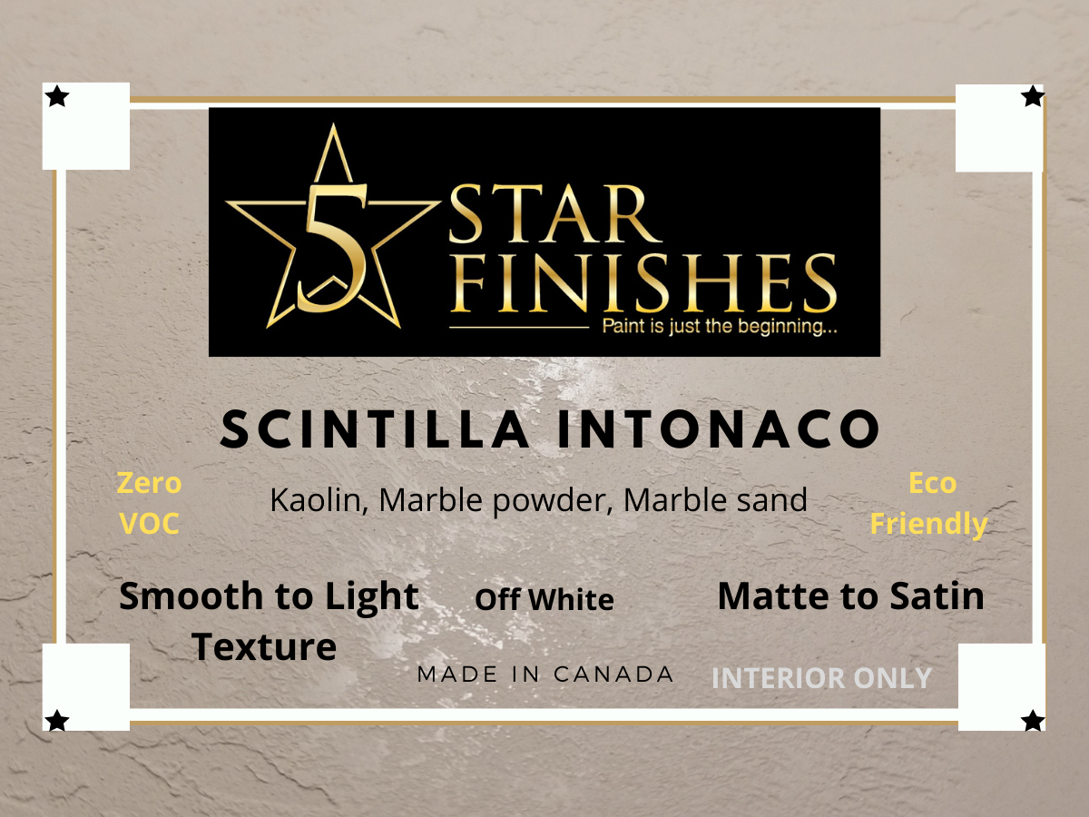 Canadian Clay - Scintilla Intonaco - 5 Star Finishes Ltd